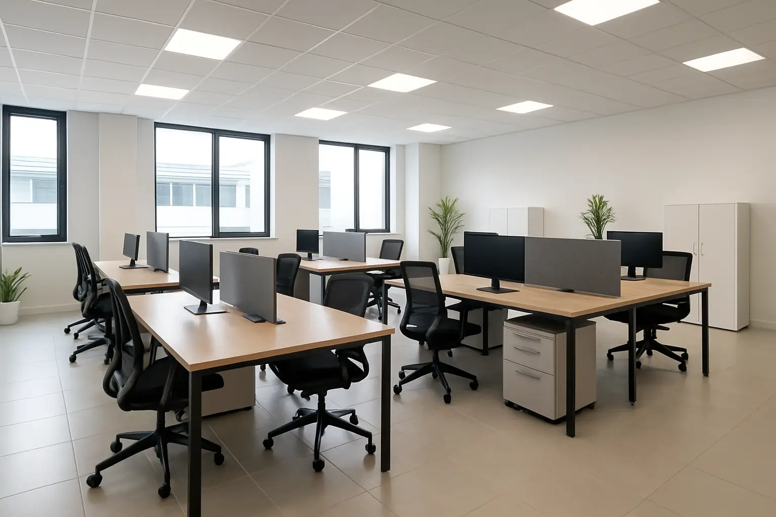 Espace de bureau propre et professionnel